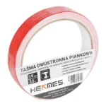 Taśma dwustronna PIANKOWA 19mm x 1,5m CZERWONA - obrazek 3