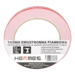 Taśma dwustronna PIANKOWA 12mm x 5m CZERWONA - obrazek 9