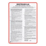 Tablica INSTRUKCJA PPOŻ25 x 30cm - obrazek 2