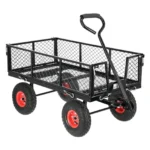Wózek transportowy 4-kołowy SIATKA METAL 120l/300kg - obrazek 4