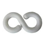 Łącznik do łańcucha "S" plastik 8 mm BIAŁY