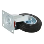 Koło do wózka OBROTOWE 125 x 34mm CZARNE