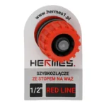 Szybkozłącze ZE STOPEM na wąż 1/2" RED LINE