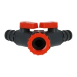 Trójnik z ZAWORAMI 3/4" RED LINE - obrazek 2