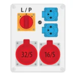 Rozdzielnica ele. 1x32/5;1x16/5;1xL/P2X250V IP44 R-BOX