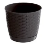 Doniczka z pod. RATOLLA BRĄZ fi 16,5cmwys. 14cm