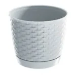 Doniczka z pod. RATOLLA BIAŁA fi 16,5cm wys. 14cm