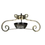 STOJAK POD CHOINKĘ  SH8 fi 10cm  20x53cm  SREBRNY