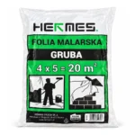 Folia malarska gruba ZIELONA gruba 4 x 5m